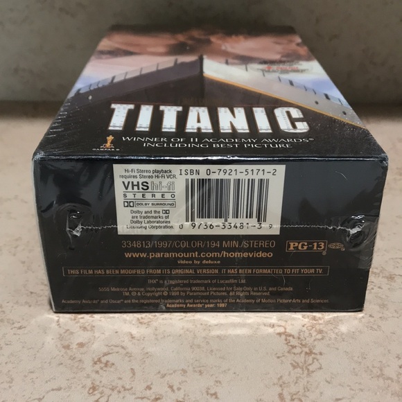 SEALED Titanic VHS 1998 - Paramount 2 Tape Set w/ Sprint Sticker Collectible - Picture 6 of 7